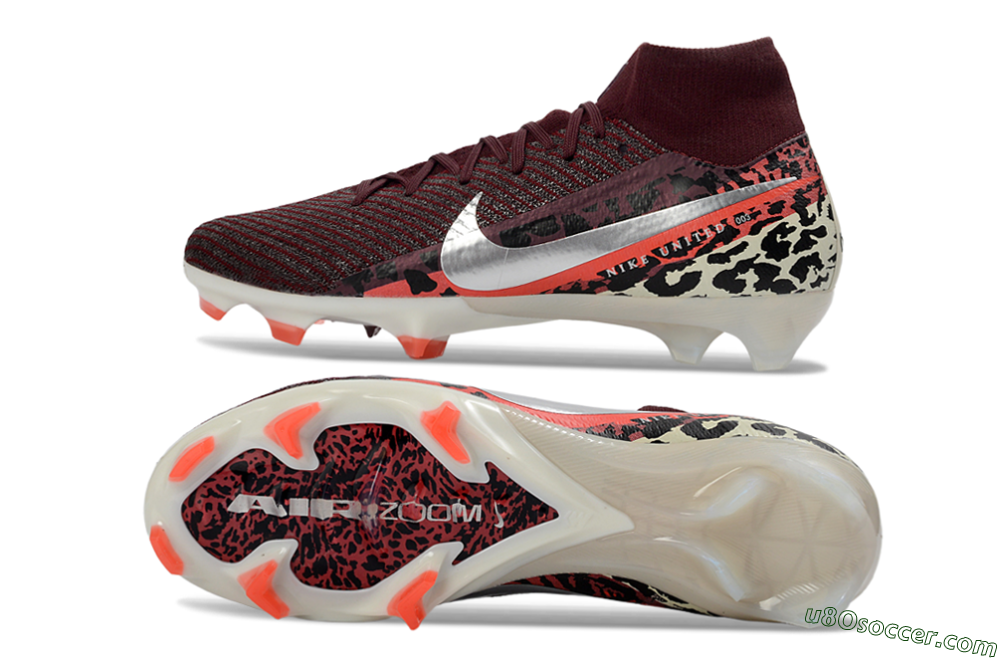 Nike Air Zoom Mercurial Superfly 10 Elite FG Firm Ground Soccer Cleats - Burgundy/Neon Pink/Black 0