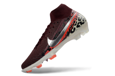 Nike Air Zoom Mercurial Superfly 10 Elite FG Firm Ground Soccer Cleats - Burgundy/Neon Pink/Black