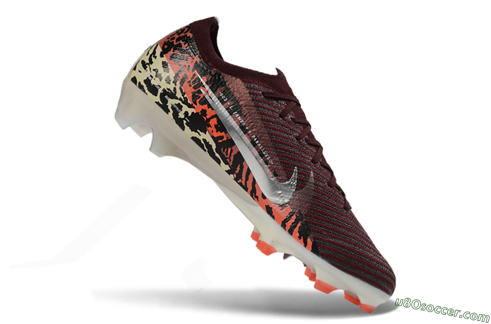 Nike Air Zoom Mercurial Vapor 16 Elite FG Firm Ground Soccer Cleats - Burgundy/Crimson Burst/Black Camo 4