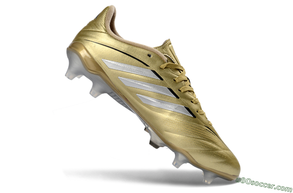 Adidas Copa Pure 3 Elite FG Firm Ground Soccer Cleats - Gold/Metallic Silver/White 4