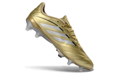Adidas Copa Pure 3 Elite FG Firm Ground Soccer Cleats - Gold/Metallic Silver/White