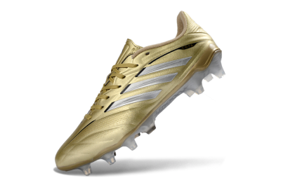 Adidas Copa Pure 3 Elite FG Firm Ground Soccer Cleats - Gold/Metallic Silver/White