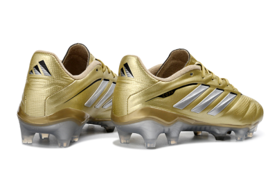 Adidas Copa Pure 3 Elite FG Firm Ground Soccer Cleats - Gold/Metallic Silver/White