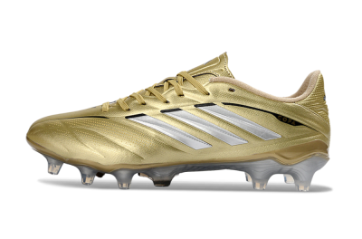 Adidas Copa Pure 3 Elite FG Firm Ground Soccer Cleats - Gold/Metallic Silver/White