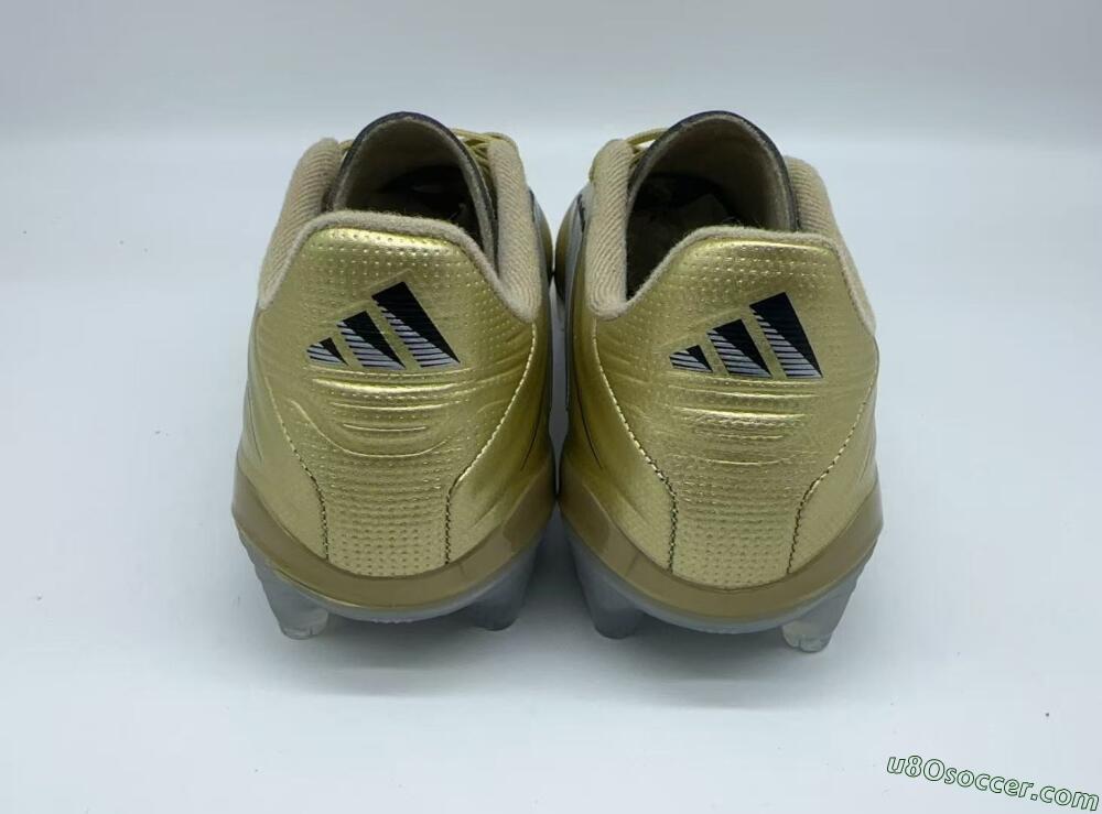 Adidas Copa Pure 3 Elite FG Firm Ground Soccer Cleats - Gold/Metallic Silver/White