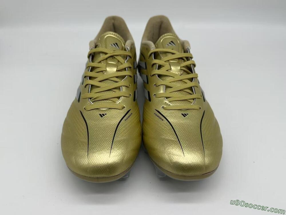Adidas Copa Pure 3 Elite FG Firm Ground Soccer Cleats - Gold/Metallic Silver/White