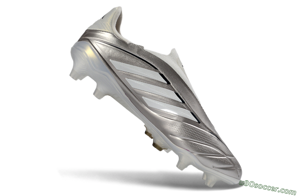 Adidas Copa Pure 3 Elite FG Firm Ground Soccer Cleats - Silver/Metallic Gray/White 4