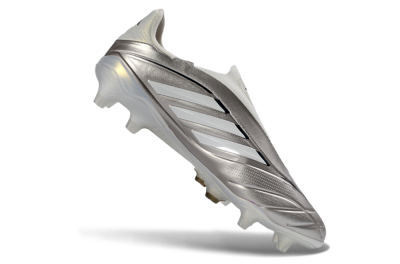 Adidas Copa Pure 3 Elite FG Firm Ground Soccer Cleats - Silver/Metallic Gray/White