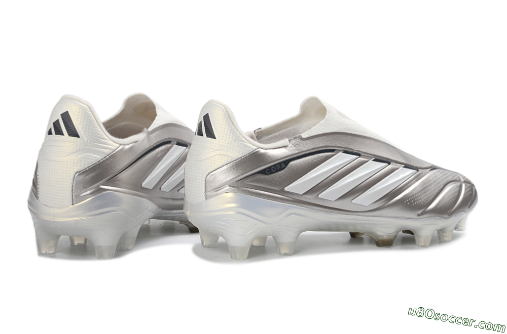 Adidas Copa Pure 3 Elite FG Firm Ground Soccer Cleats - Silver/Metallic Gray/White 6