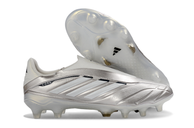 Adidas Copa Pure 3 Elite FG Firm Ground Soccer Cleats - Silver/Metallic Gray/White