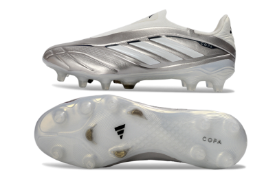 Adidas Copa Pure 3 Elite FG Firm Ground Soccer Cleats - Silver/Metallic Gray/White