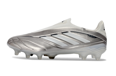 Adidas Copa Pure 3 Elite FG Firm Ground Soccer Cleats - Silver/Metallic Gray/White