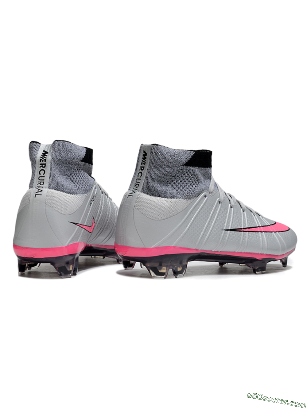 Nike Zoom Mercurial Superfly 4 Elite FG Firm Ground Soccer Cleats - Gray/Neon Pink/Black 6