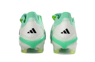 Adidas Predator 26 Elite Fold-Over Tongue FG Firm Ground Soccer Cleats - Aqua/Mint Green/Fluorescent Yellow