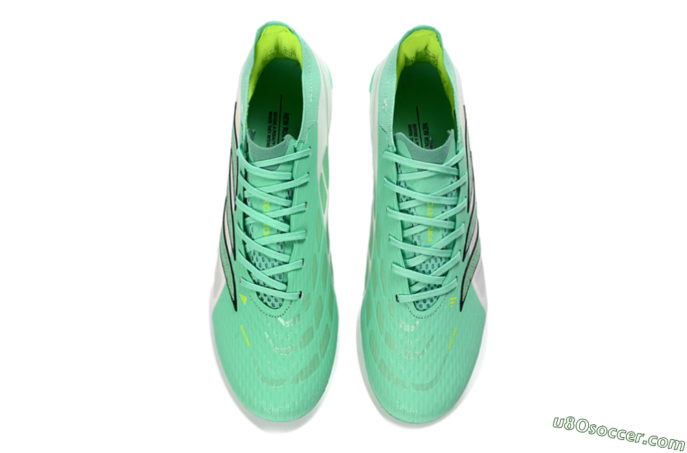 Adidas Predator 26 Elite FG Firm Ground Soccer Cleats - Aqua/Lime Green/Black 4