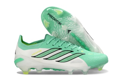 Adidas Predator 26 Elite FG Firm Ground Soccer Cleats - Aqua/Lime Green/Black