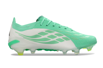 Adidas Predator 26 Elite FG Firm Ground Soccer Cleats - Aqua/Lime Green/Black