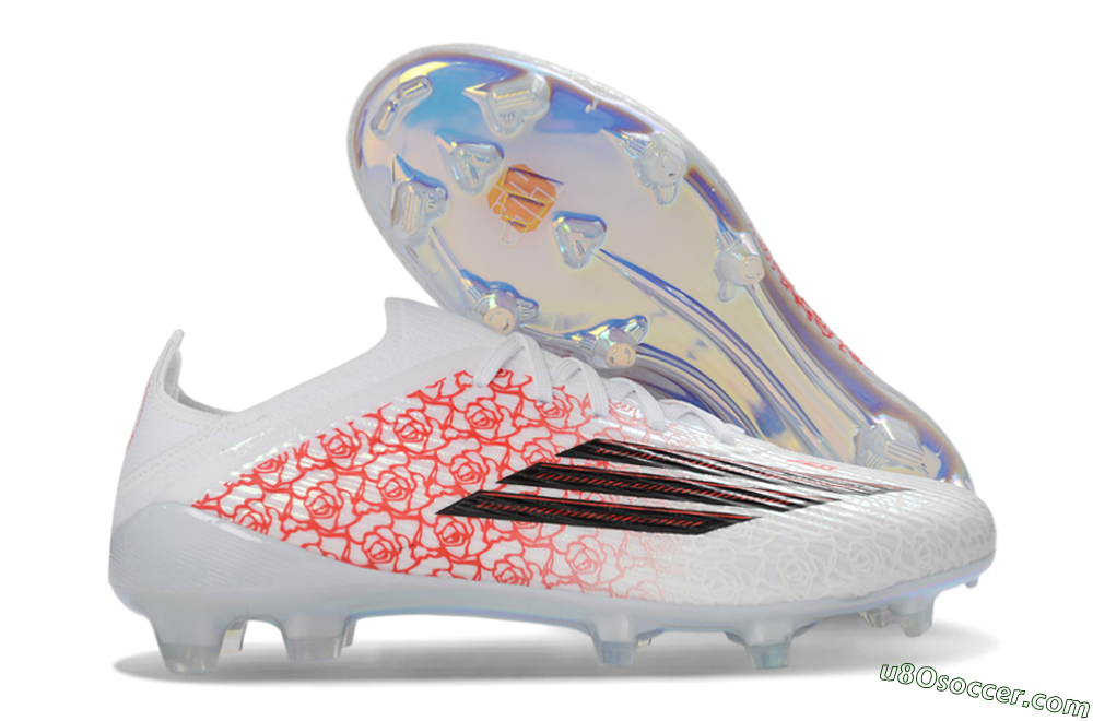 Adidas F50 Elite FG Firm Ground Soccer Cleats - White/Rose Pink/Black 1
