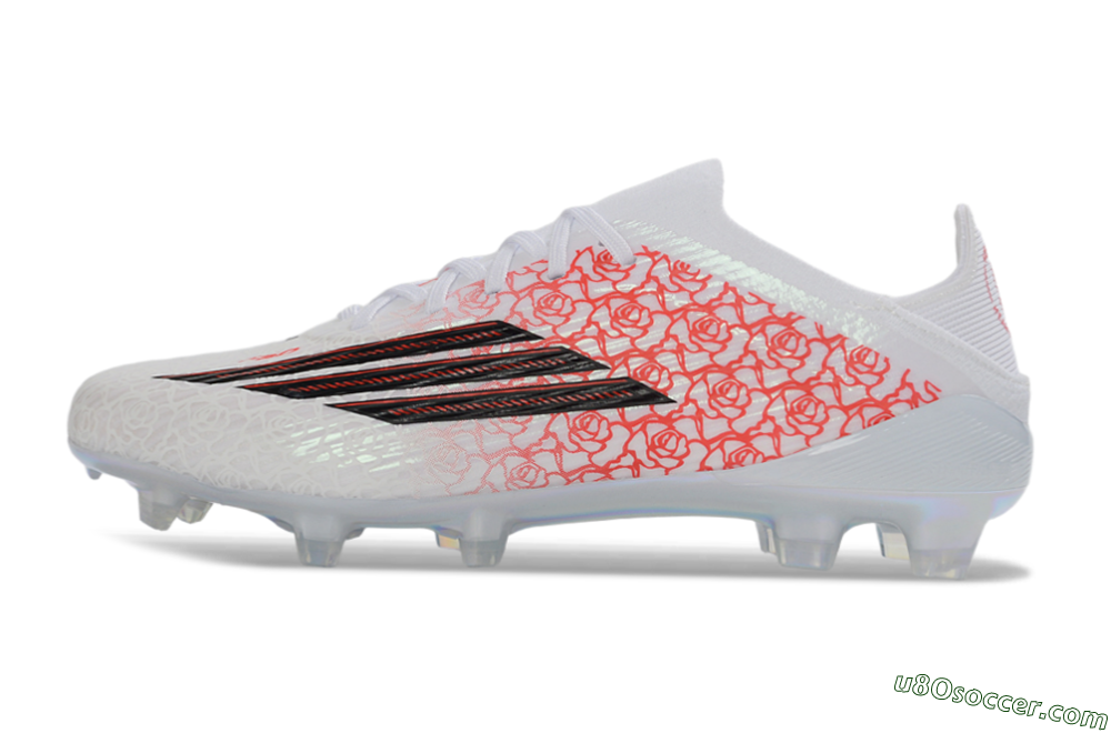 Adidas F50 Elite FG Firm Ground Soccer Cleats - White/Rose Pink/Black 2