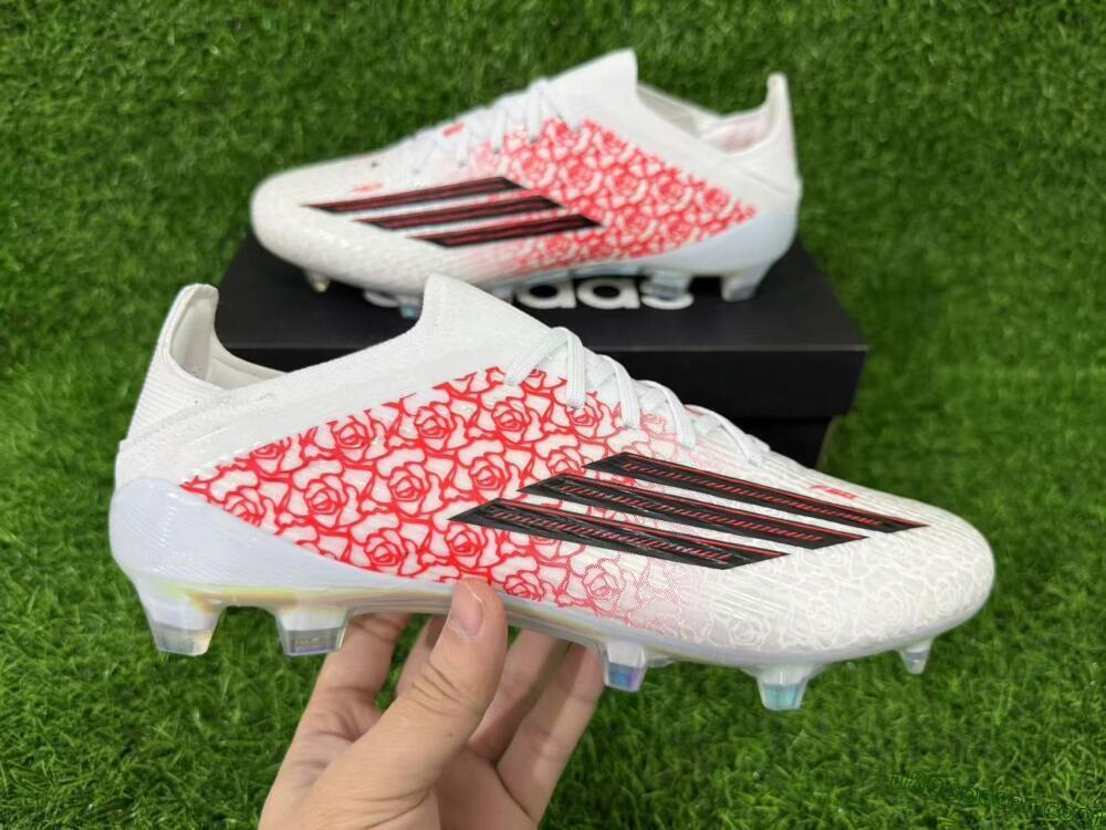 Adidas F50 Elite FG Firm Ground Soccer Cleats - White/Rose Pink/Black