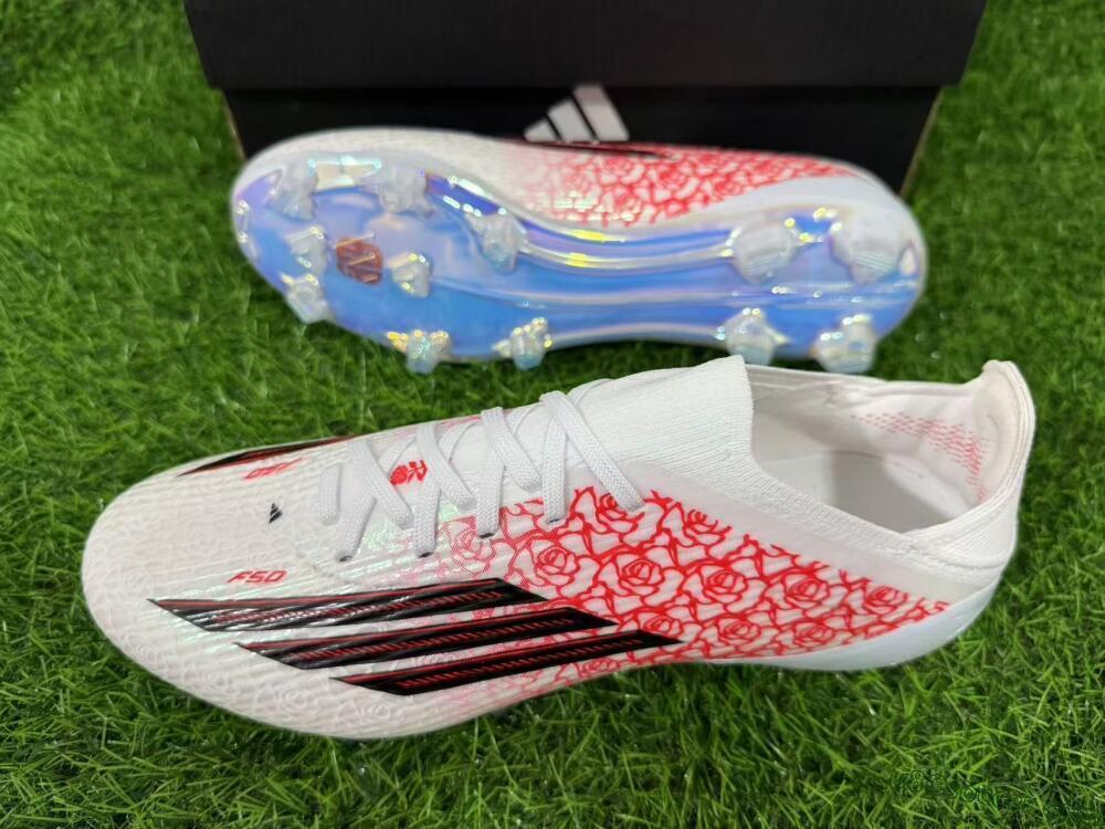 Adidas F50 Elite FG Firm Ground Soccer Cleats - White/Rose Pink/Black