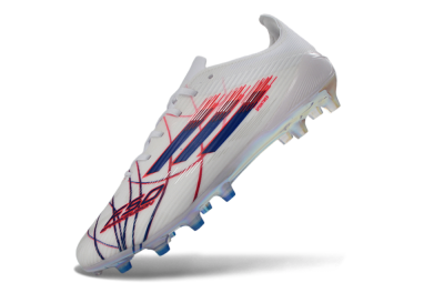 Adidas F50 Elite FG Firm Ground Soccer Cleats - White/Crimson/Blue