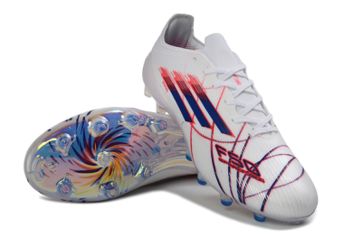 Adidas F50 Elite FG Firm Ground Soccer Cleats - White/Crimson/Blue