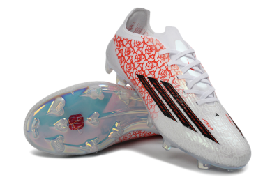 Adidas F50 Elite FG Firm Ground Soccer Cleats - White/Crimson Rose/Black 
