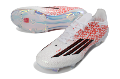 Adidas F50 Elite FG Firm Ground Soccer Cleats - White/Crimson Rose/Black 