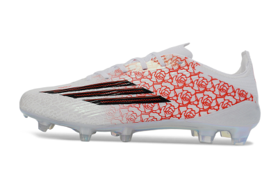 Adidas F50 Elite FG Firm Ground Soccer Cleats - White/Crimson Rose/Black 