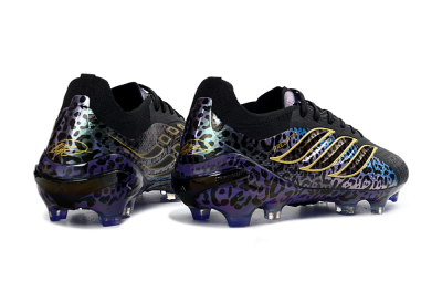 Adidas Predator 26 Elite FG Firm Ground Soccer Cleats - Black/Electric Blue/Purple Fusion