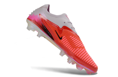 Nike Phantom 6 Elite Low FG Firm Ground Soccer Cleats - Red/Flame Red/White