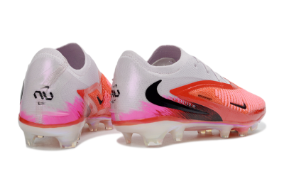 Nike Phantom 6 Elite Low FG Firm Ground Soccer Cleats - Red/Flame Red/White