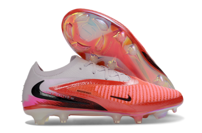 Nike Phantom 6 Elite Low FG Firm Ground Soccer Cleats - Red/Flame Red/White