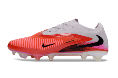 Nike Phantom 6 Elite Low FG Firm Ground Soccer Cleats - Red/Flame Red/White