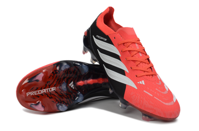 Adidas Predator 26 Elite FG Firm Ground Soccer Cleats - Red/Black/White