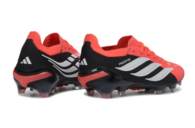 Adidas Predator 26 Elite FG Firm Ground Soccer Cleats - Red/Black/White