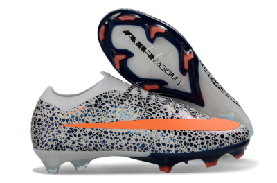 Nike Air Zoom Mercurial Vapor 16 Elite FG Firm Ground Soccer Cleats - White/Electric Orange/Sapphire Blue