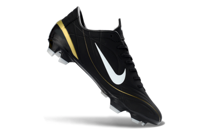 Nike Mercurial Vapor R9 FG Firm Ground Soccer Cleats - Black/Gold Accent/White Detail