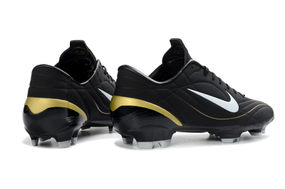 Nike Mercurial Vapor R9 FG Firm Ground Soccer Cleats - Black/Gold Accent/White Detail