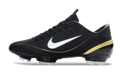 Nike Mercurial Vapor R9 FG Firm Ground Soccer Cleats - Black/Gold Accent/White Detail