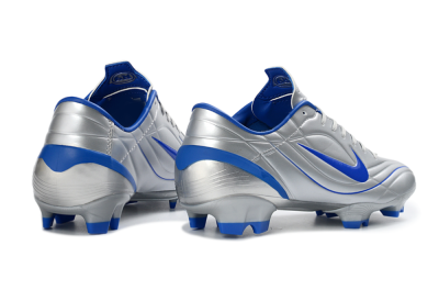 Nike Mercurial Vapor R9 FG Firm Ground Soccer Cleats - Silver/Bright Blue/Steel Blue