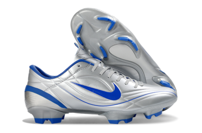 Nike Mercurial Vapor R9 FG Firm Ground Soccer Cleats - Silver/Bright Blue/Steel Blue