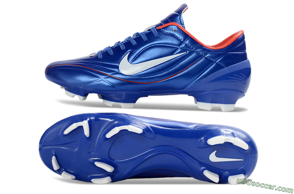 Nike Mercurial Vapor R9 FG Firm Ground Soccer Cleats - Blue/Crimson Red/White 0
