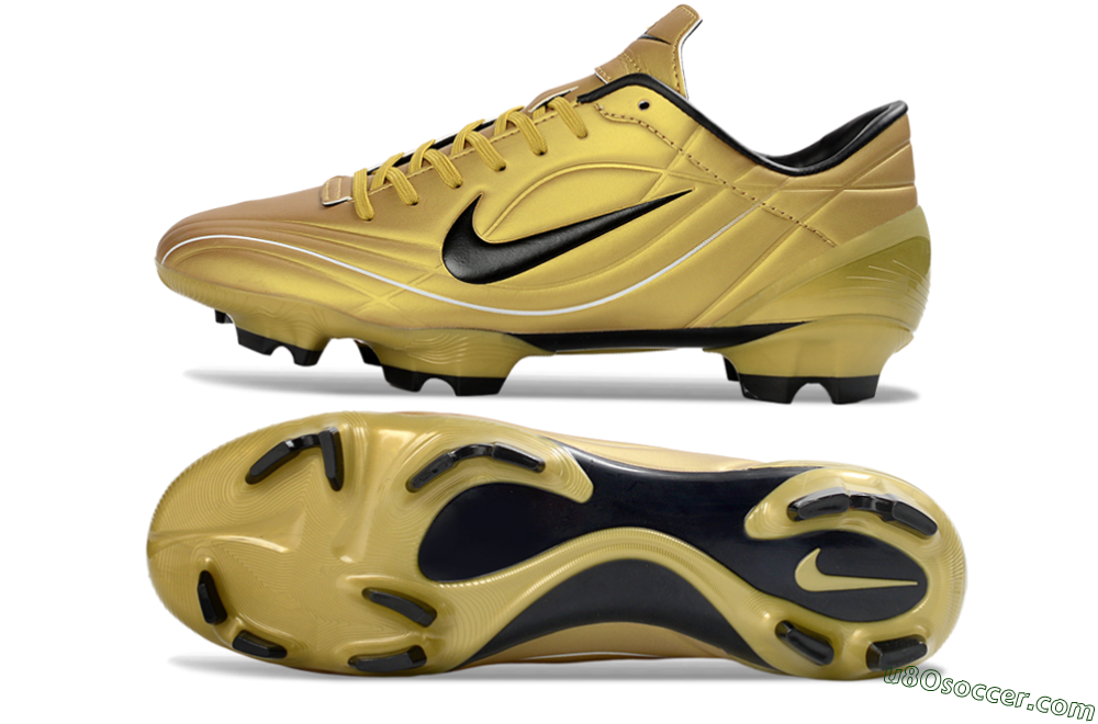 Nike Mercurial Vapor R9 FG Firm Ground Soccer Cleats - Gold/Stunning Gold/Classic Black 0