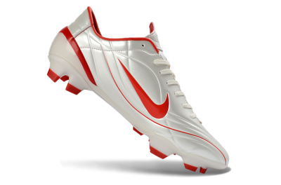 Nike Mercurial Vapor R9 FG Firm Ground Soccer Cleats - White/Fiery Red/Sleek Silver