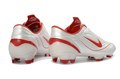 Nike Mercurial Vapor R9 FG Firm Ground Soccer Cleats - White/Fiery Red/Sleek Silver