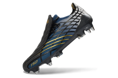 Adidas F50 Spider Elite SG Soft Ground Soccer Cleats - Blue/Night Sky/Golden Accent