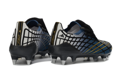 Adidas F50 Spider Elite SG Soft Ground Soccer Cleats - Blue/Night Sky/Golden Accent