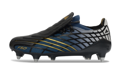 Adidas F50 Spider Elite SG Soft Ground Soccer Cleats - Blue/Night Sky/Golden Accent
